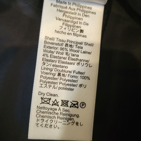 J. Crew No. 2 Pencil® Skirt In Italian Stretch Wool Navy Office Business 6 - Picture 4 of 4